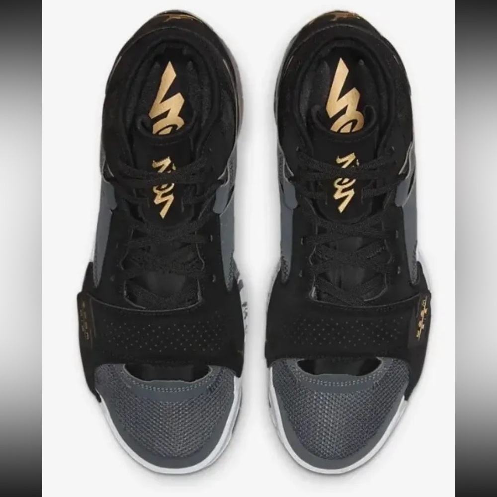 Grey and black Jordans Zoom air